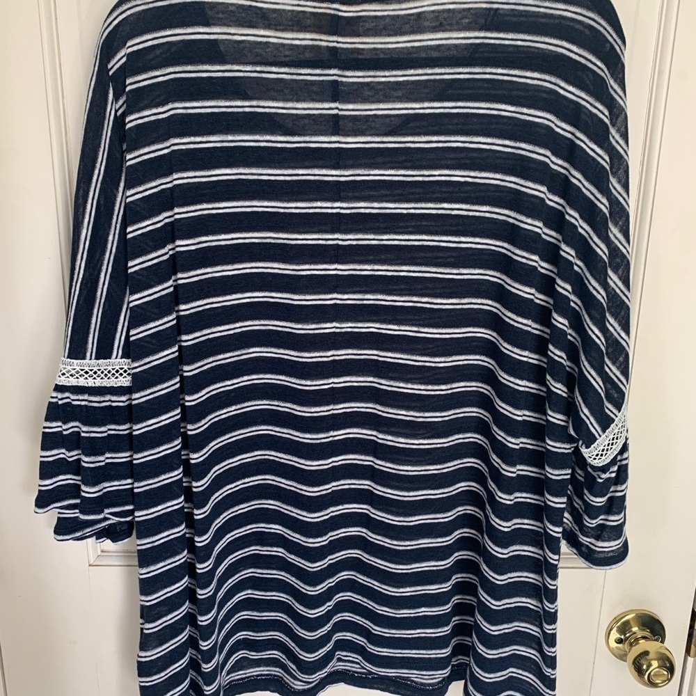 # Lightweight 2X Ruby Rd striped top - Picture 4 of 4
